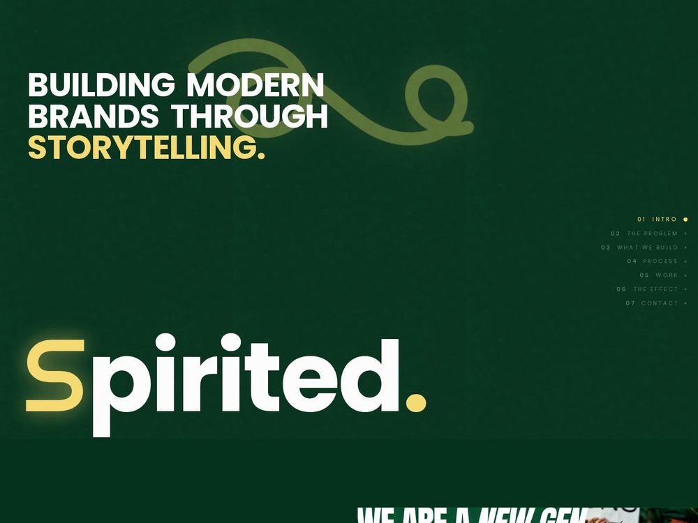 Spirited ZA homepage preview